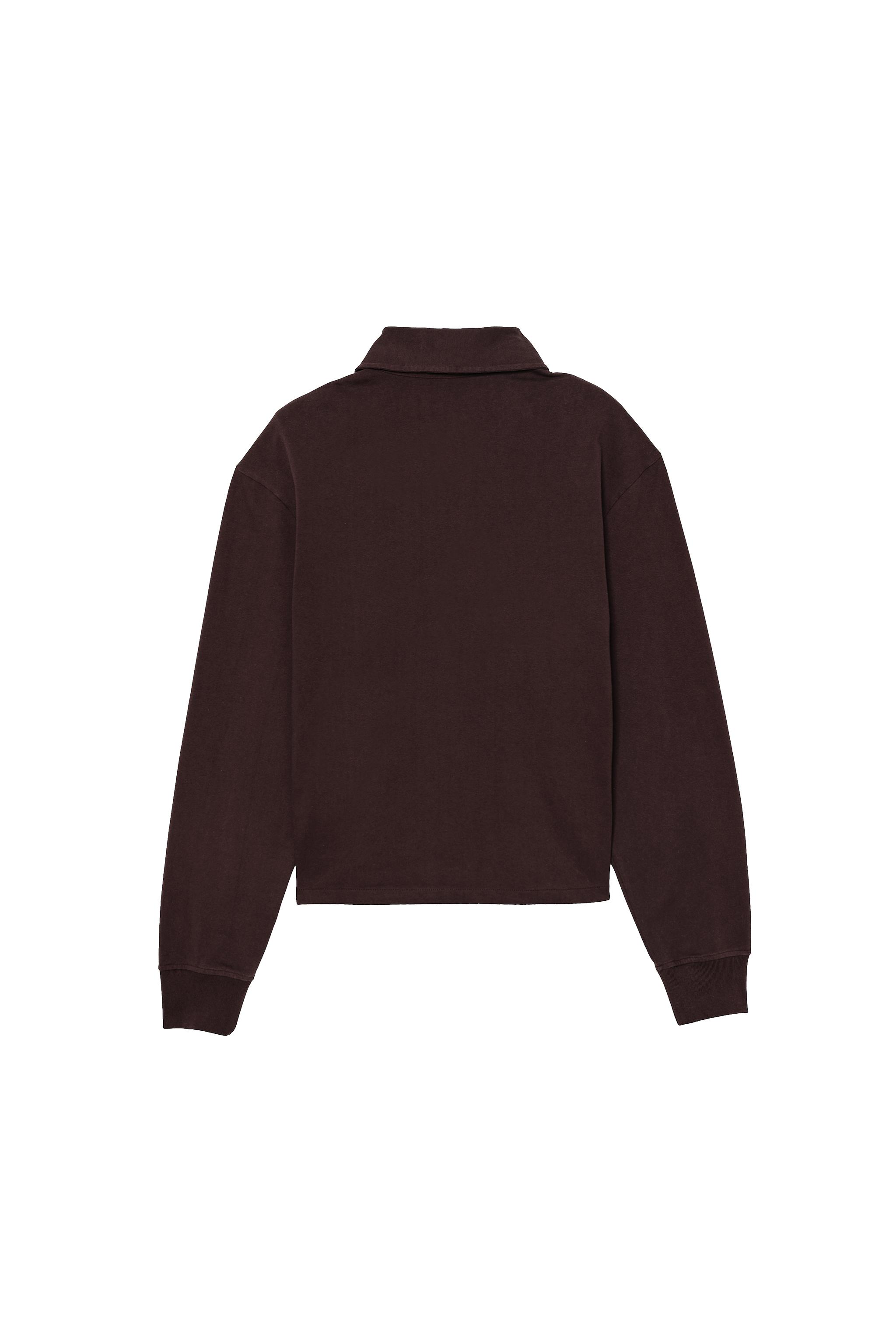 CROPPED FIT COTTON POLO SHIRT